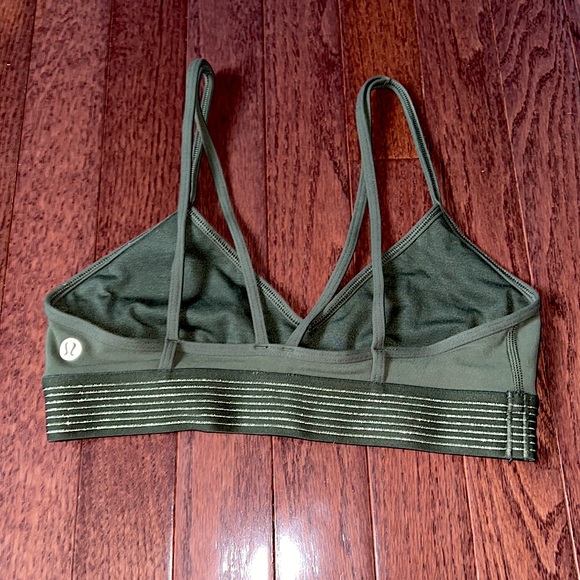 Lululemon Green Plus Golden Lining Bralette Women’s Size 2 - Picture 2 of 5